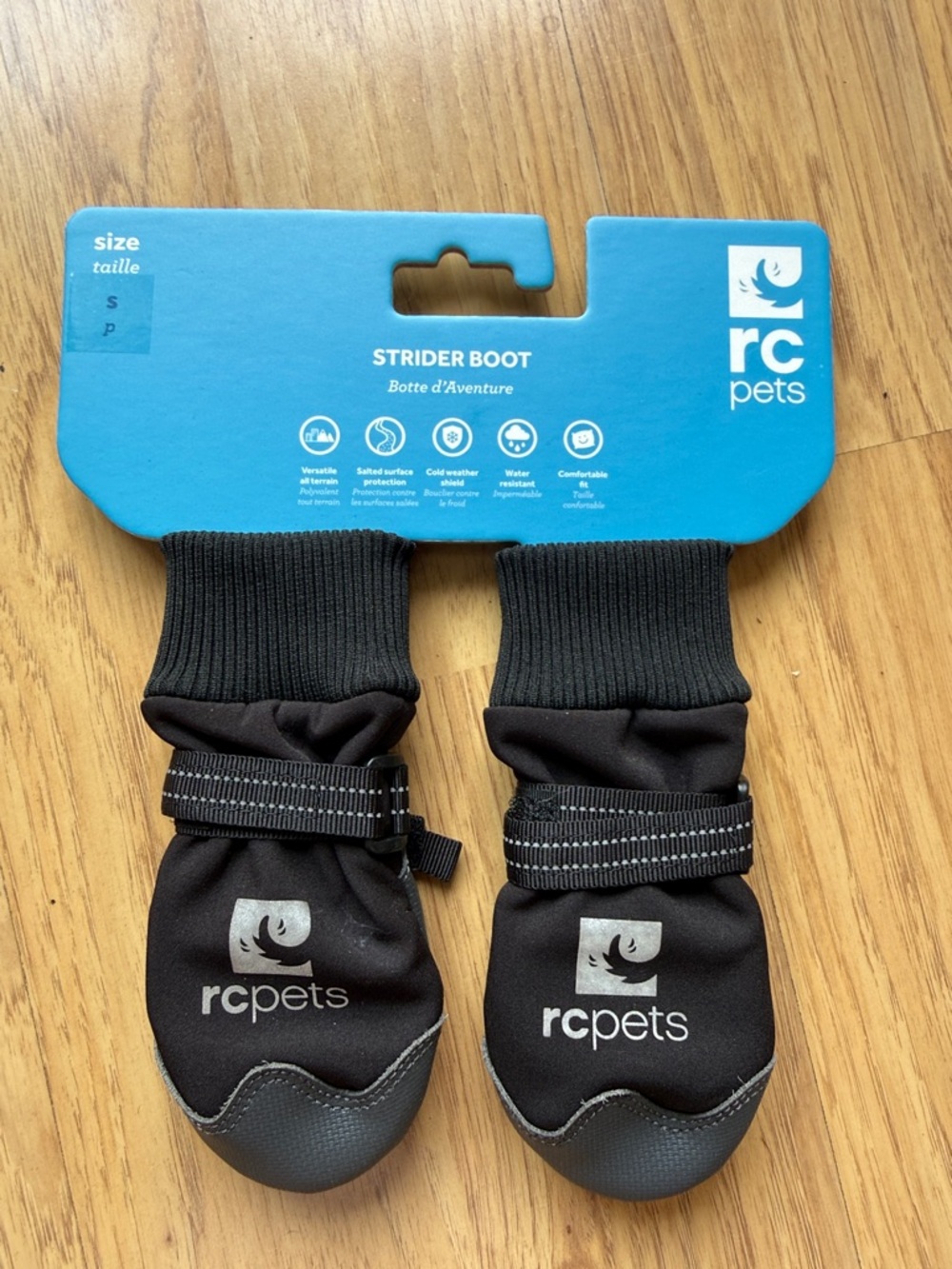Strider Boot Pet Black Sock-Style Boot - Pair